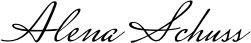 Dr. Alena Schuss Signature